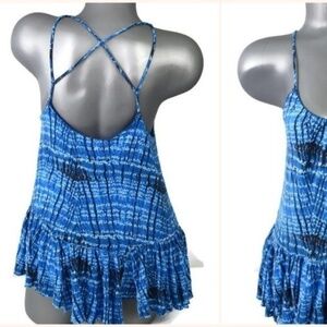 Free People Hippie Boho Chic Blue‎ Layered XS